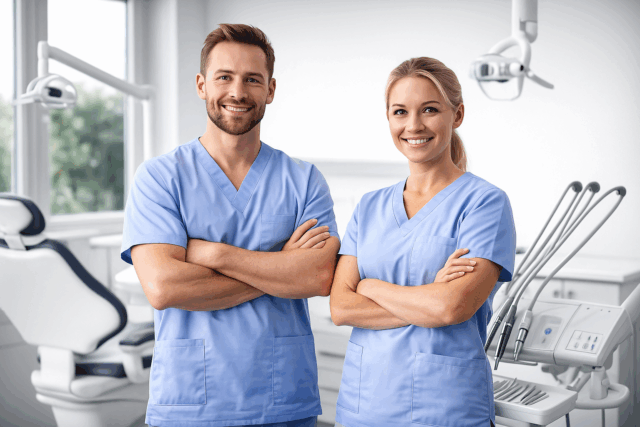 ChatGPT Image 29 нояб. 2025 г., 20_27_31 Специалисты стоматологии во Вроцлаве за работой в современной клинике